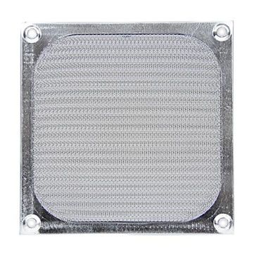 Pleated metal mesh air filter for PC case fan