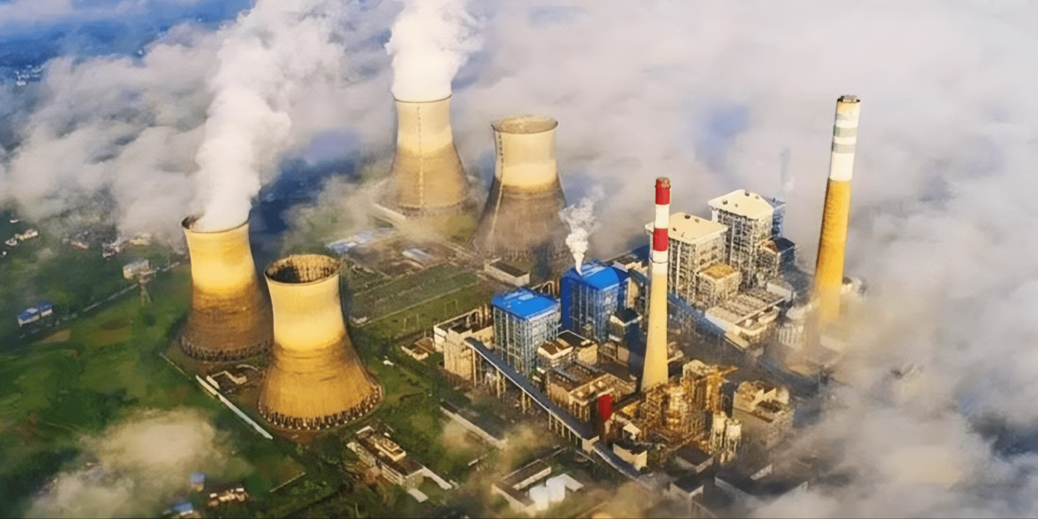 Emission of high temperature flue gas in the production process of the chemical plant