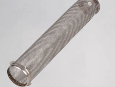 Cylinder wire mesh filter with plain dutch weave for high flow filtration