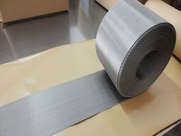 Stainless steel 304L belt mesh with woven edge