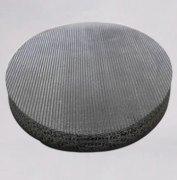 Multilayer sintered mesh filter disc - twill dutch weave