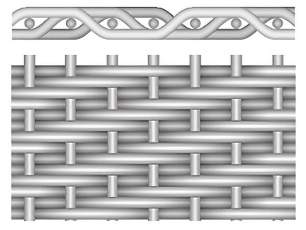 Twill dutch woven wire cloth filter